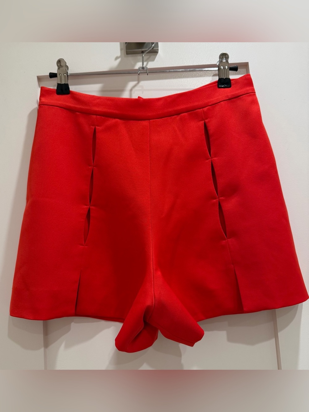 Alexis Red High-Rise Shorts